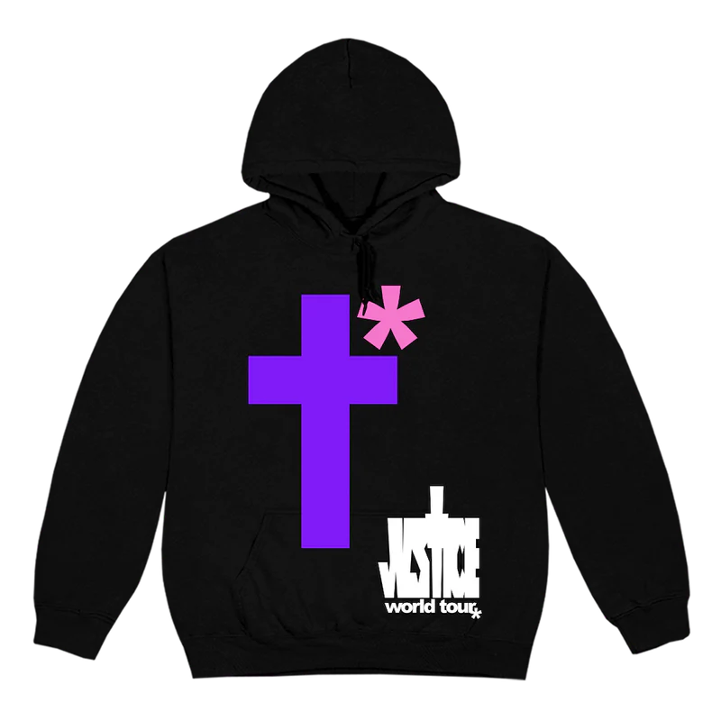 CROSSWBLACKHOODIEJUSTICE_98103f8c-0a8d-473e-a567-833eda5423c9 Justin Bieber Black Justice Cross Hoodie